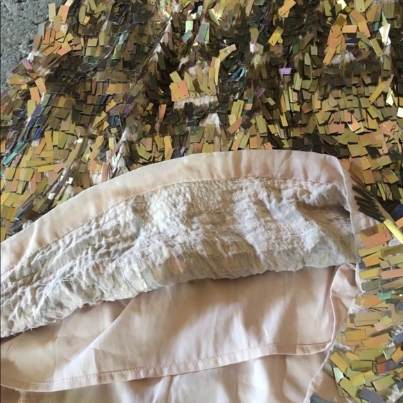 FRENCH CONNECTION  PAILETTE SEQUIN PENCIL SKIRT - Picture 5 of 6